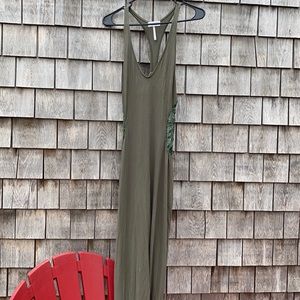 Olive green maxi dress